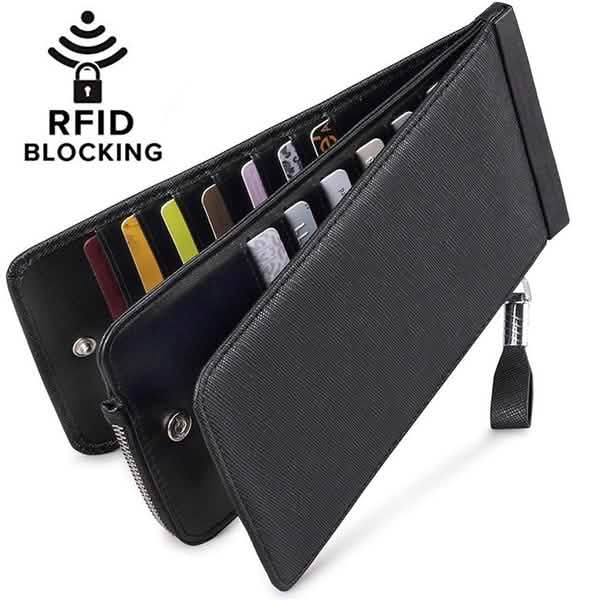 RFID Blocking Bifold Multi Card Case Wallet