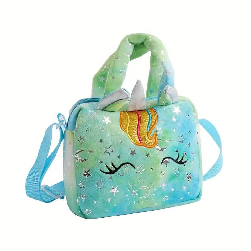 Unicorn Corduroy Shoulder Bag for Girls