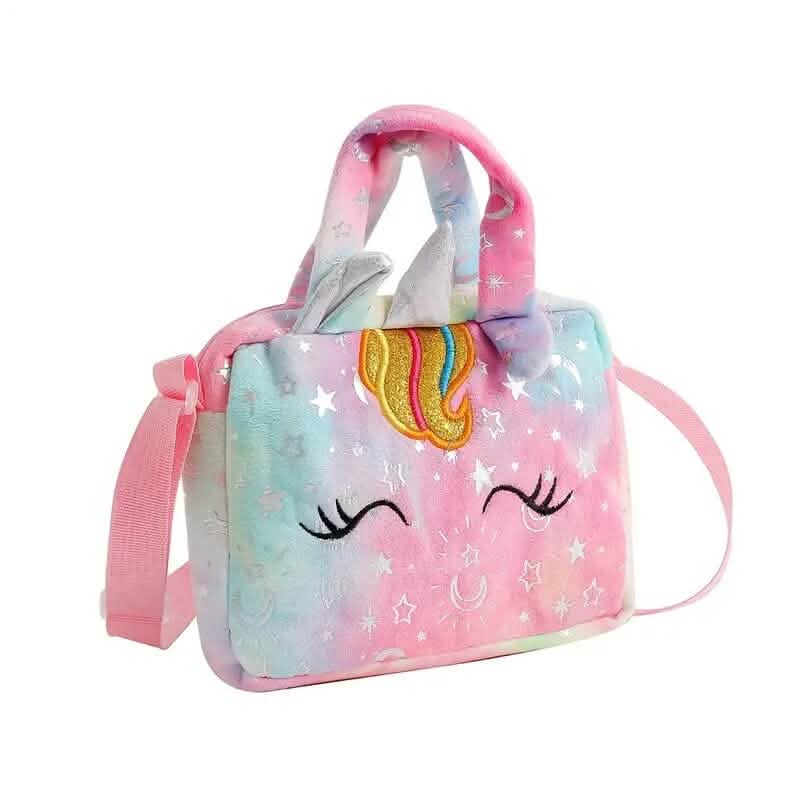 Unicorn Corduroy Shoulder Bag for Girls